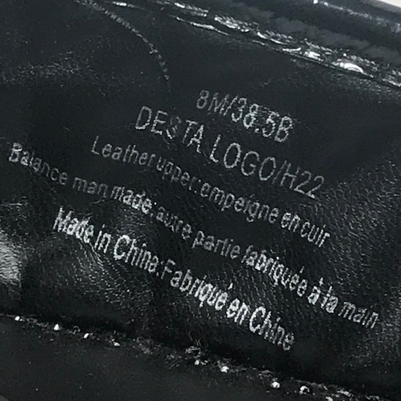 Karl Lagerfeld Quilted Patent Leather Espadrille Wedge Slip Ons Black 8 READ - Picture 5 of 9